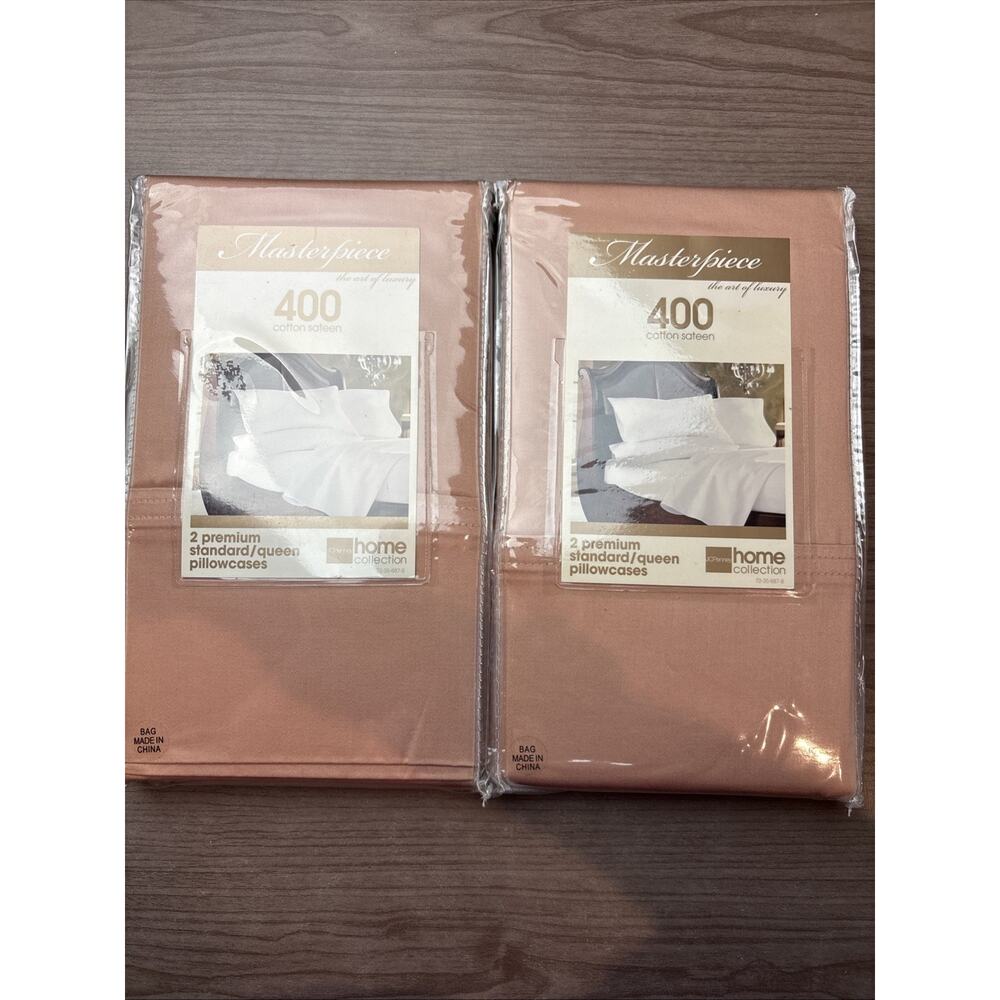 Masterpiece-JCPenney Prem. Stand/Queen-Pillowcases-100% Cotton Sateen-NWT-4